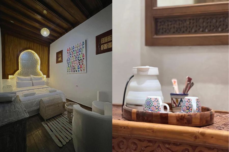 Chambre Double Riad Safia Rabat