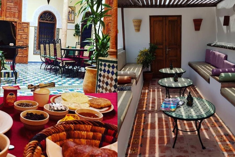 Petit Déjeuner - Toit Terasse Riad Dar Zouhour