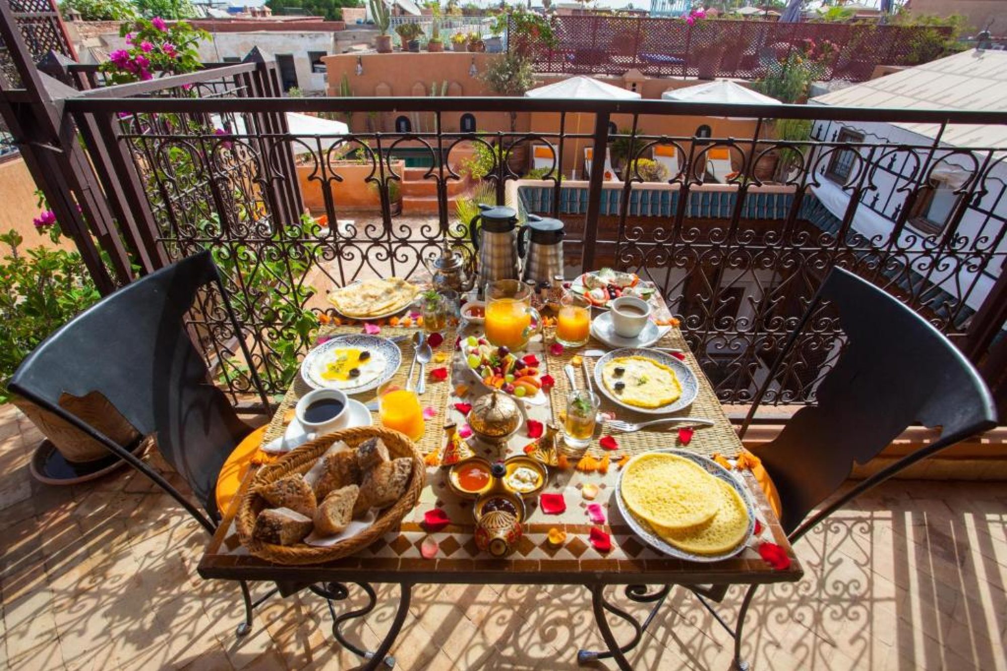 petit déjeunerr - Riad Melhoun & Spa Marrakech